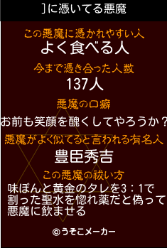 ]の悪魔祓いメーカー結果