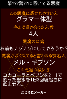 筝???臂??の悪魔祓いメーカー結果