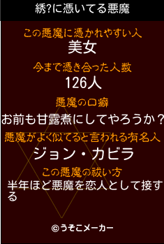 綉?の悪魔祓いメーカー結果