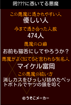 罔???の悪魔祓いメーカー結果