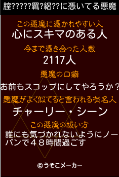 腟?????羈?絽??の悪魔祓いメーカー結果