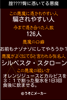 腟????臀の悪魔祓いメーカー結果