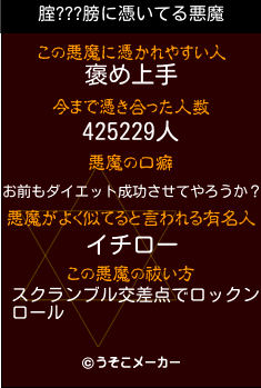 腟???膀の悪魔祓いメーカー結果