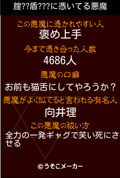 腟??盾???の悪魔祓いメーカー結果