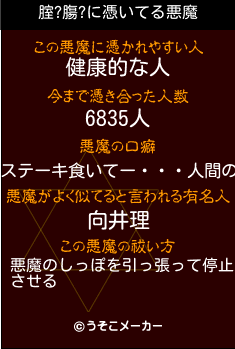 腟?膓?の悪魔祓いメーカー結果