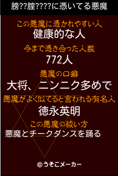 膀??腟????の悪魔祓いメーカー結果