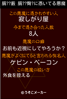 膈??藪 膈??臀?の悪魔祓いメーカー結果