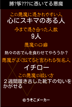 膊?筝???の悪魔祓いメーカー結果