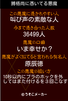 膊梧尚の悪魔祓いメーカー結果