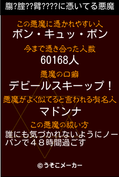 膓?腟??臂????の悪魔祓いメーカー結果