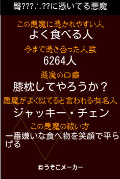 臀???∴??の悪魔祓いメーカー結果