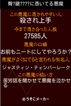 臀?腱????の悪魔祓いメーカー結果