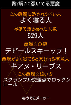 臀?膈?の悪魔祓いメーカー結果