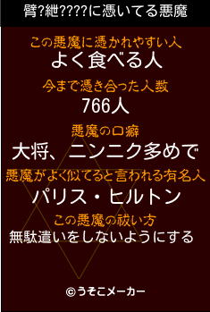 臂?紲????の悪魔祓いメーカー結果