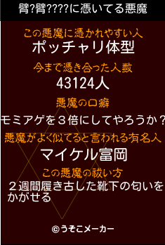 臂?臂????の悪魔祓いメーカー結果