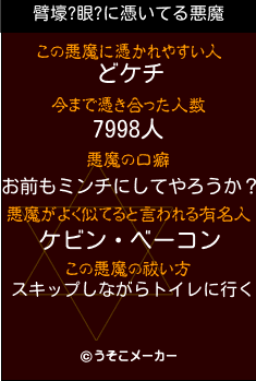 臂壕?眼?の悪魔祓いメーカー結果