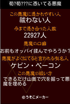 荀?荀???の悪魔祓いメーカー結果