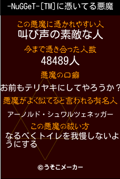 -NuGGeT-[TM]の悪魔祓いメーカー結果