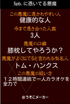 5pb.の悪魔祓いメーカー結果