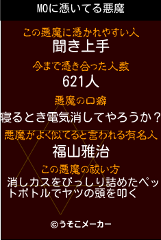 MOの悪魔祓いメーカー結果