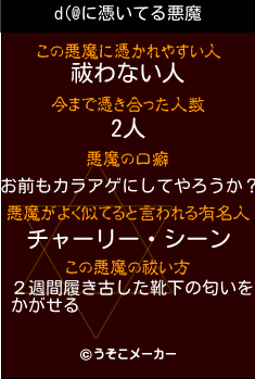 d(@の悪魔祓いメーカー結果