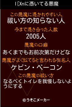 l[Xnの悪魔祓いメーカー結果