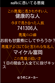 maRkの悪魔祓いメーカー結果