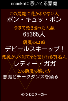 momokoの悪魔祓いメーカー結果