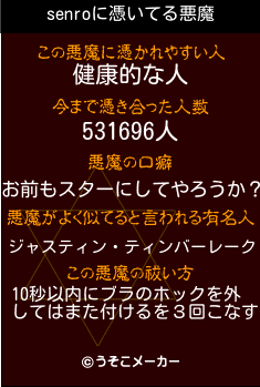 senroの悪魔祓いメーカー結果