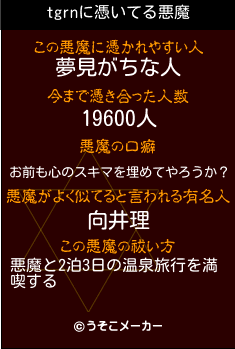 tgrnの悪魔祓いメーカー結果