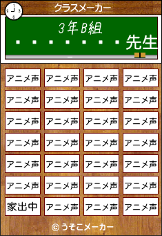 ֲのクラスメーカー結果