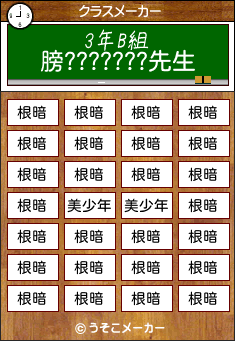 膀???????のクラスメーカー結果
