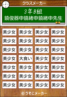 鐃俊器申鐃緒申鐃緒申のクラスメーカー結果