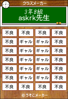 askrkのクラスメーカー結果
