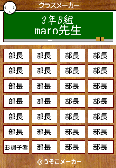 maroのクラスメーカー結果