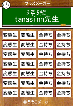 tanasinnのクラスメーカー結果