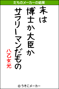 八乙女光のだものメーカー結果