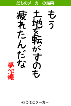 夢泙蠅のだものメーカー結果