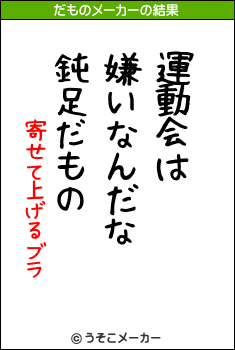 寄せて上げるブラのだものメーカー結果