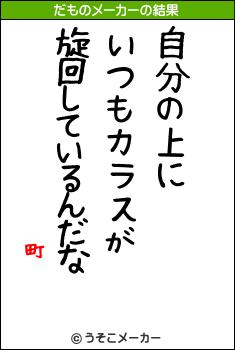 町のだものメーカー結果