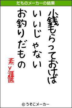 紊у涯篋のだものメーカー結果