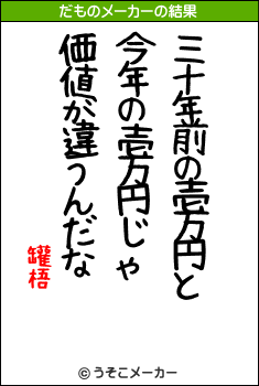 罐梧のだものメーカー結果