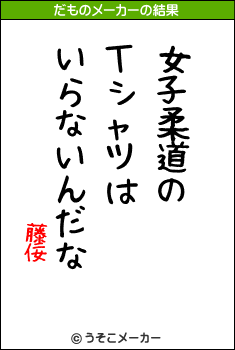 藤佞のだものメーカー結果