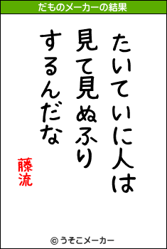 藤流のだものメーカー結果