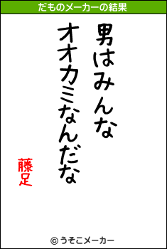 藤足のだものメーカー結果