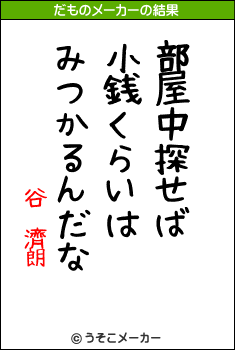 谷 濟朗のだものメーカー結果