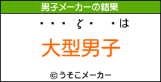 ͭ ζǷの男子メーカー結果