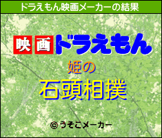 姫のドラえもん映画メーカー結果