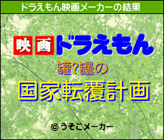 罐?罎のドラえもん映画メーカー結果