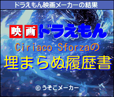 Ciriaco Sforzaのドラえもん映画メーカー結果